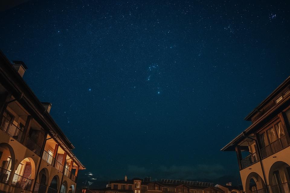 Night sky above Bansko