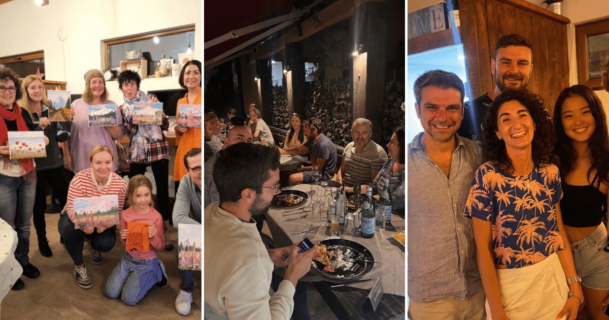 photo of the different activities that happen at Altspace Coworking in Bansko