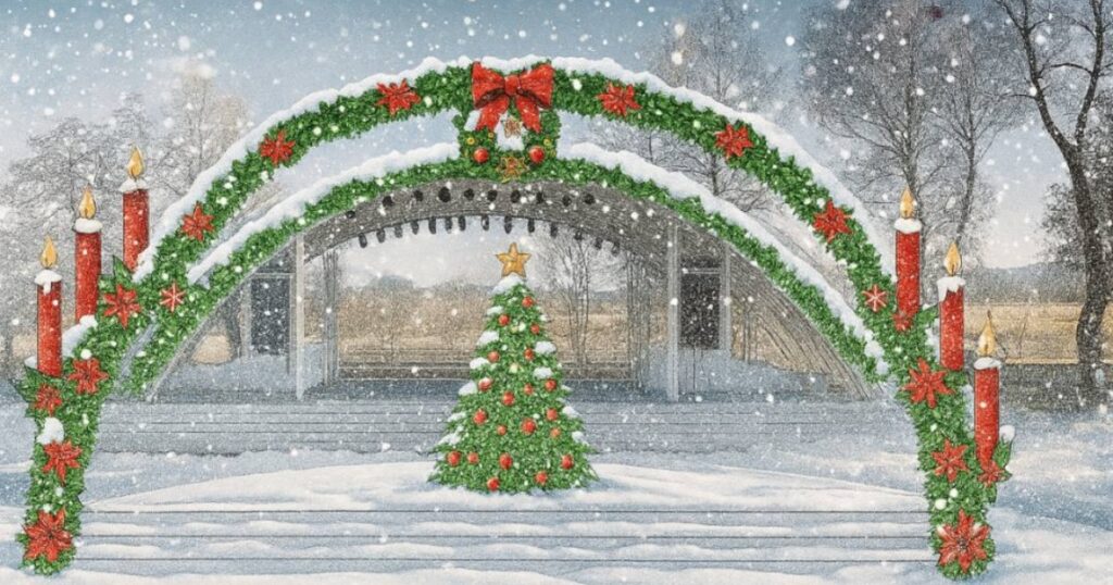 Christmas village poster in Bansko