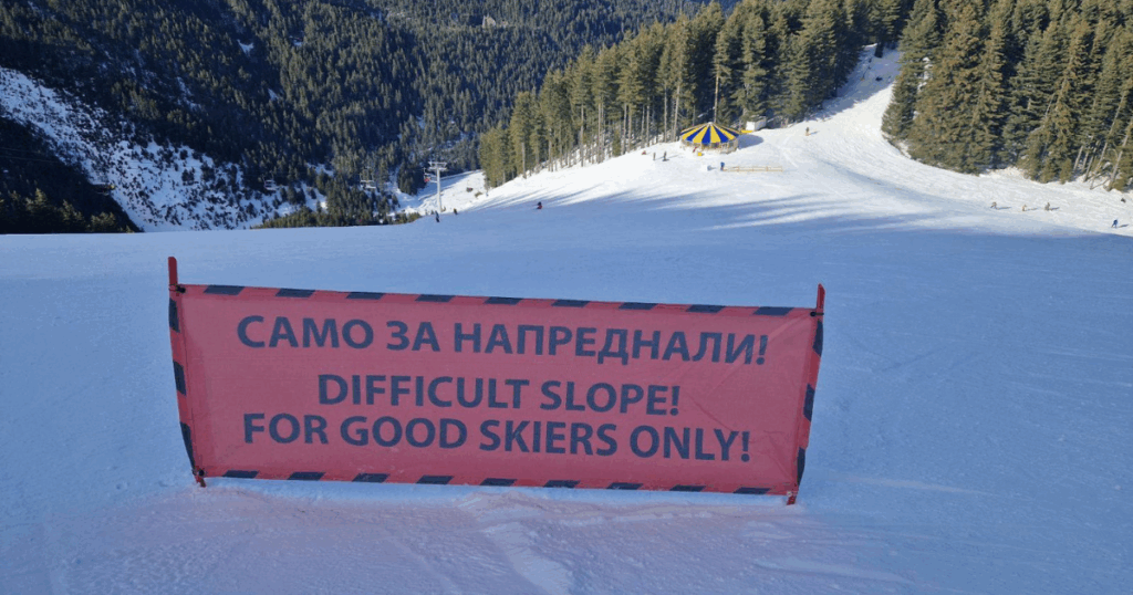 Good skiers only