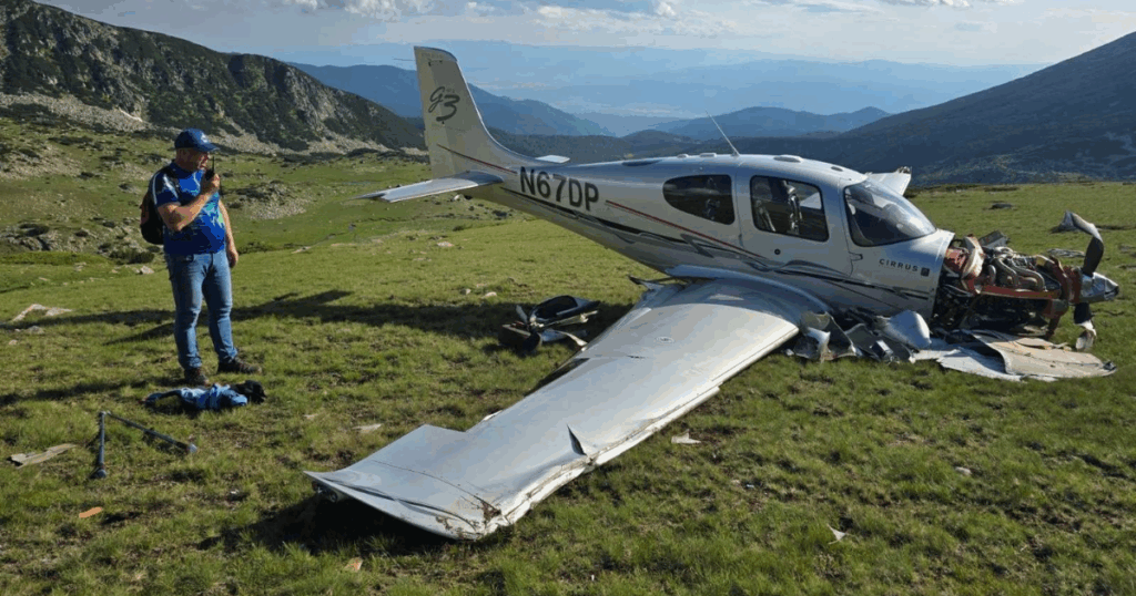Plane crash bansko