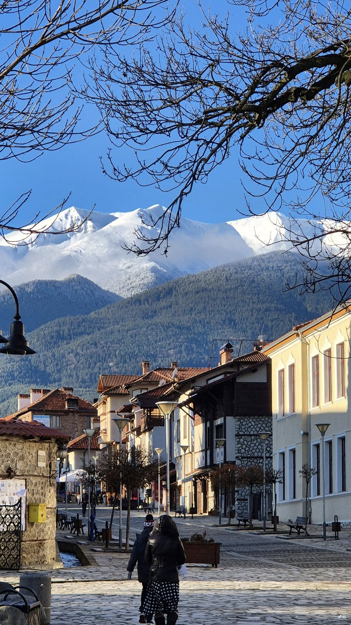 View of Pirin Mountains from Bansko November